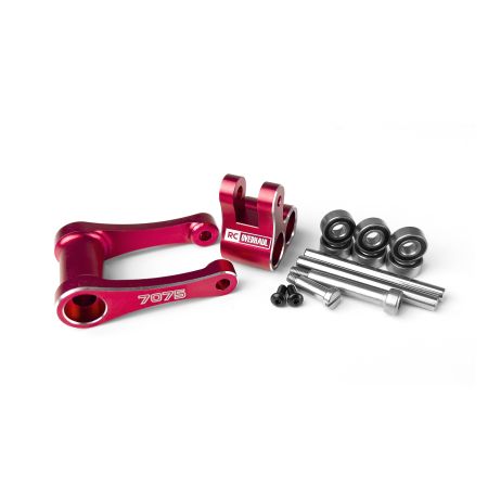 RC Overhaul Aluminum Knuckle & Pull Rod, Promoto, Red (G-RCO-MX04R)