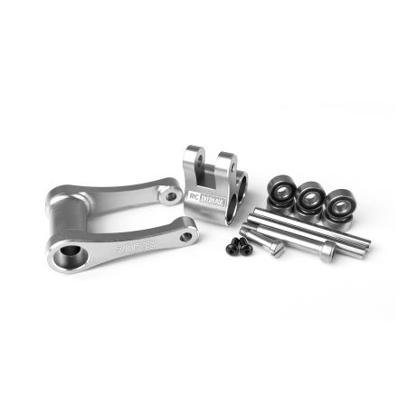 RC Overhaul Aluminum Knuckle & Pull Rod, Promoto, Silver (G-RCO-MX04S)
