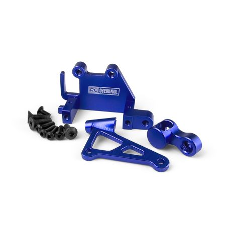 RC Overhaul Aluminum Servo Mount Set, Promoto, Blue (G-RCO-MX05BL)