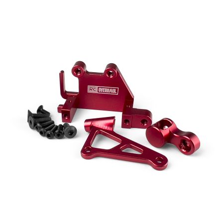 RC Overhaul Aluminum Servo Mount Set, Promoto, Red (G-RCO-MX05R)