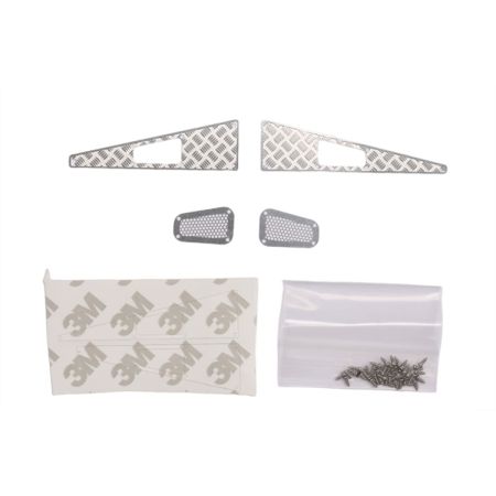 RC Overhaul Hood Trim Fittings Silver TRX-4M Defender (G-RCO-TRX017S)