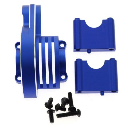 RC Overhaul Centre Diff Mount w/ Gear Cover Blue Aluminum Sledge (G-RCO-TRX033)