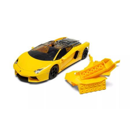 Airfix QUICKBUILD Lamborghini Aventador - Yellow (J6026)