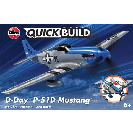 Airfix QUICKBUILD D-Day P-51D Mustang (J6046)