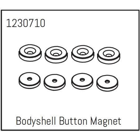 Absima Bodyshell Button Magnet (4) - Khamba (AB1230710)