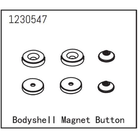 Absima Bodyshell Magnet Button