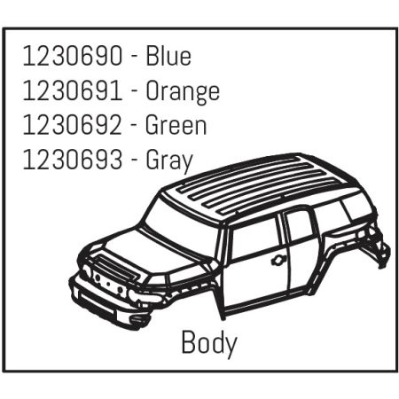 Absima Body Green - Khamba (AB1230692)
