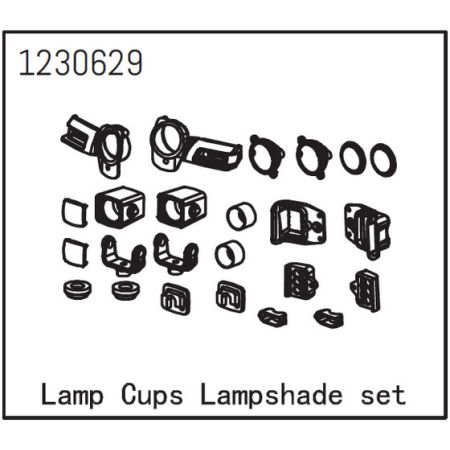 Absima Lamp Cups Lampshade Set