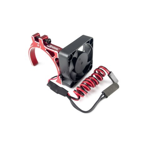 RC Overhaul Motor Fan unit w/Temp Sensor, w/Mount Red 38~42mm (M-RCO-FAN01R)