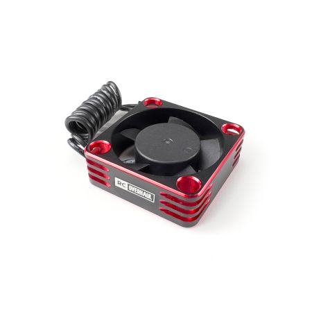 RC Overhaul Fan, Red Alum 30mm Hi RPM (M-RCO-FAN03R)