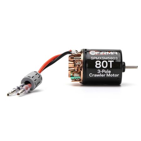 Spektrum Firma 80T Rebuildable 3-Pole Brushed Crawler Motor (M-SPMXSM5803)