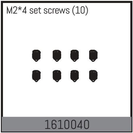 Absima M2*4 Set Screws (10) (AB1610040)
