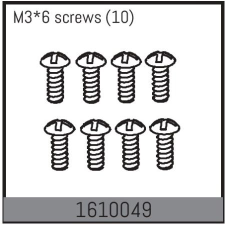 Absima M3*6 Screws (10) (AB1610049)