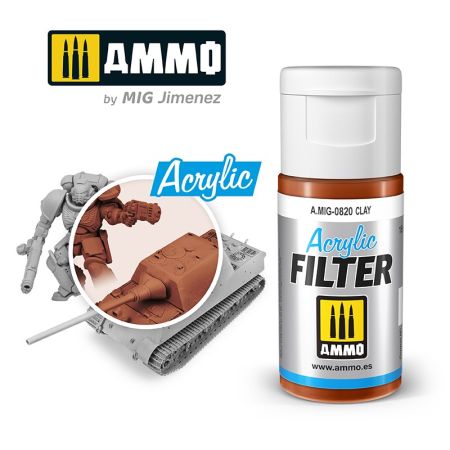 MIG820 Ammo Acrylic Filter Clay MIG820 Ammo Acrylic Filter Clay