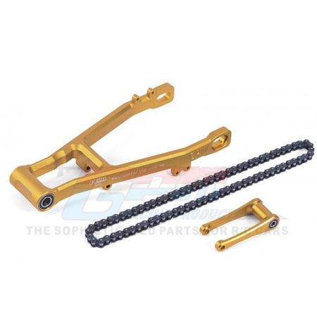 GPM Promoto MX  Aluminum 7075 Extend Swing Arm(+30Mm)+Pull Rod+Chain (MX3057-GD)
