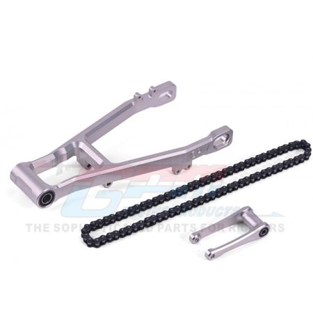 GPM Promoto MX  Aluminum 7075 Extend Swing Arm(+30Mm)+Pull Rod+Chain (MX3057-S)