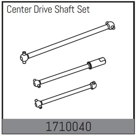 Absima Center Drive Shaft Set (AB1710040)