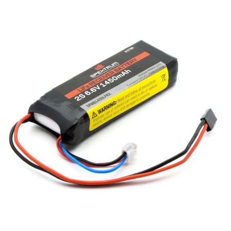 Spektrum 1450mAh 2S 6.6V Li-Fe Receiver Battery (O-SPMB1450LFRX)