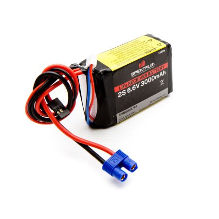 Spektrum 3000mAh 2S 6.6V Li-Fe Receiver Battery (O-SPMB3000LFRX)