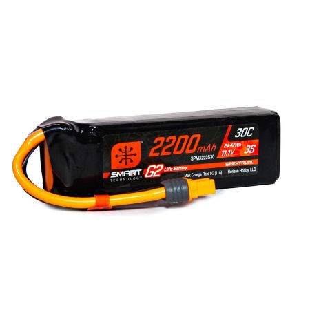 Spektrum 2200mAh 3S 11.1V SMART G2 30C IC3 (O-SPMX223S30)