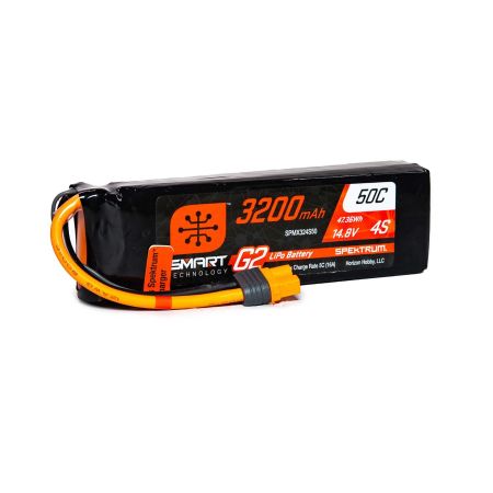 Spektrum 3200mAh 4S 14.8V SMART G2 50C IC3 (O-SPMX324S50)