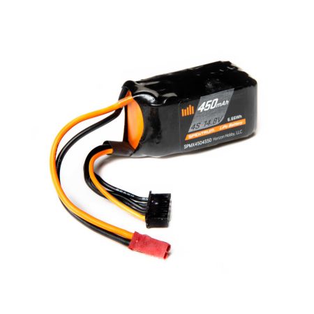 Spektrum 450mAh 4S 14.8V 50C LiPo Battery; JST (O-SPMX4504S50)