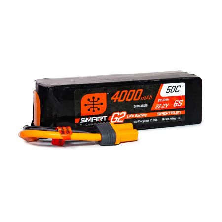 Spektrum 4000mAh 6S 22.2V SMART G2 50C IC5 (O-SPMX46S50)