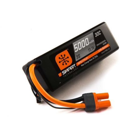 Spektrum 5000mah 3S 11.1V Smart LiPo 30C; Hardcase, IC5 (O-SPMX50003S30H5)