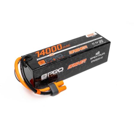 Spektrum 11.1V 14000mAh 3S 120C Smart G2 Pro Basher LiPo: IC5 (O-SPMXB3S140)