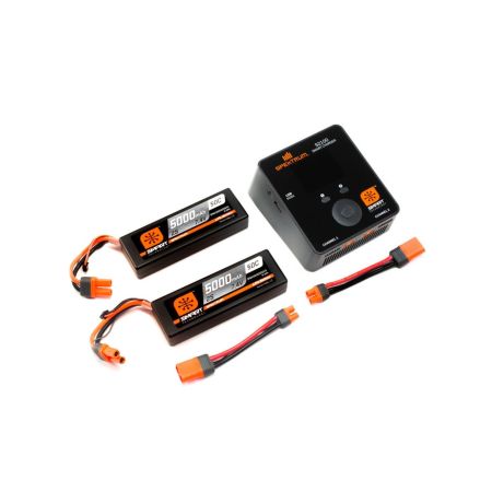 Spektrum Spektrum Smart PowerStage Bundle 2 x 2S 5000mAh IC5 (O-SPMXPS4I)