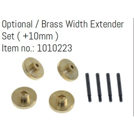 Absima Opt. Brass Width Extender Set (+10mm) - EVO GOAT