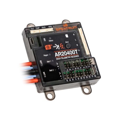 Spektrum AR20400T 20 Channel PowerSafe Telemetry Receiver (P-SPMAR20400T)