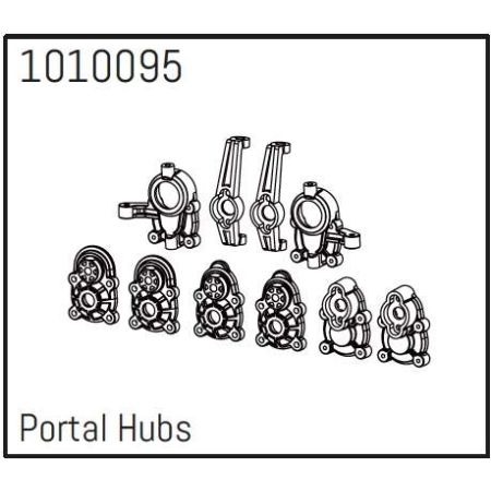 Absima Portal Hub Set - PRO Crawler 1:18