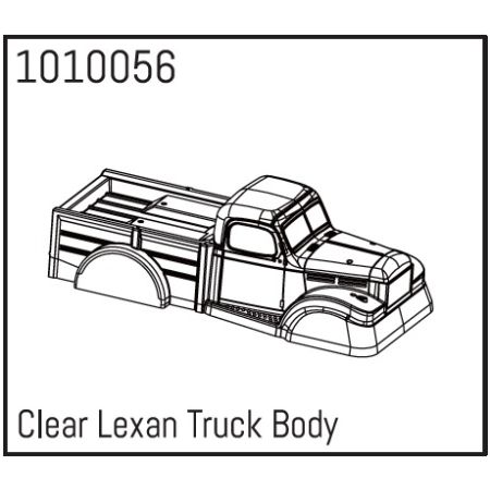 Absima Clear Lexan Power Wagon Body