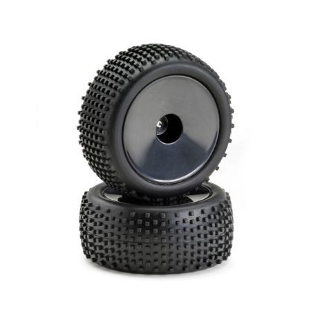 Absima Wheel Set Buggy Disc "Offroad" rear black 1:10 (2)