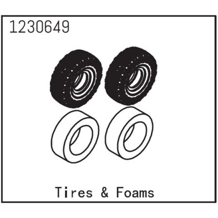 Absima Tire and Foam (2)