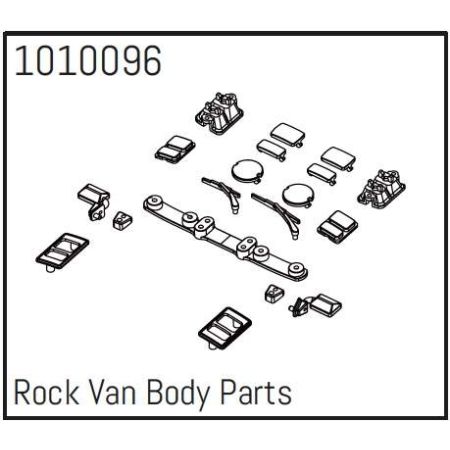 Absima Rock Van Body Parts - PRO Crawler 1:18