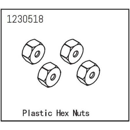 Absima Hex Nuts (4)
