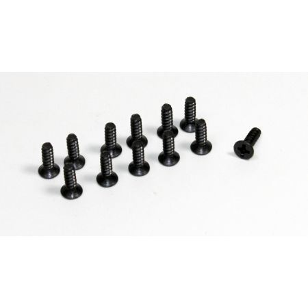 Absima Flat Cross Screw 3x10 (12) Buggy/Truggy