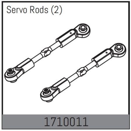 Absima Servo Rods (2) (AB1710011)