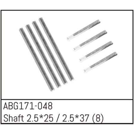 Absima Shaft Set - 2.5*25 (4) /2.5*37 (4) (ABG171-048)