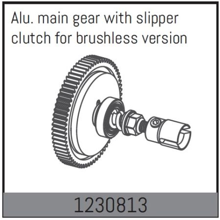 Absima Slipper Clutch With CNc Main Gear (AB1230813)