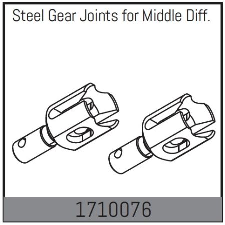 Absima Steel Gear Joints For MLddle Diff. (AB1710076)