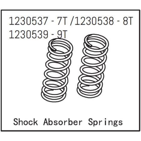 Absima Shock Absorber Springs 7T (2)
