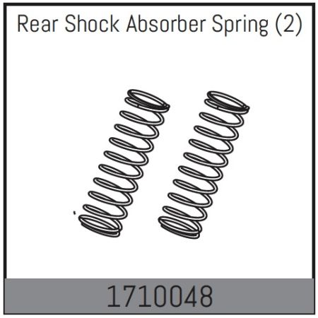 Absima Rear Shock Absorber Spring (2) (AB1710048)