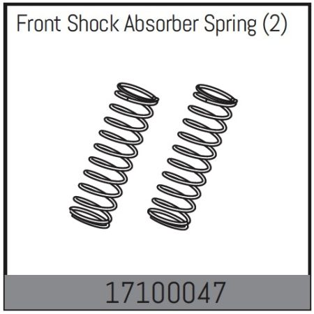 Absima Front Shock Absorber Spring (2) (AB1710047)