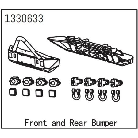 Absima Front And Rear Bumper - Yucatan (AB1330633)