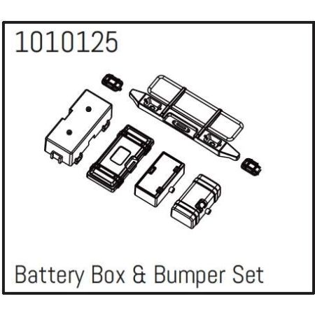 Absima T-Hunter Battery Box & Bumper Set - PRO Crawler 1:18
