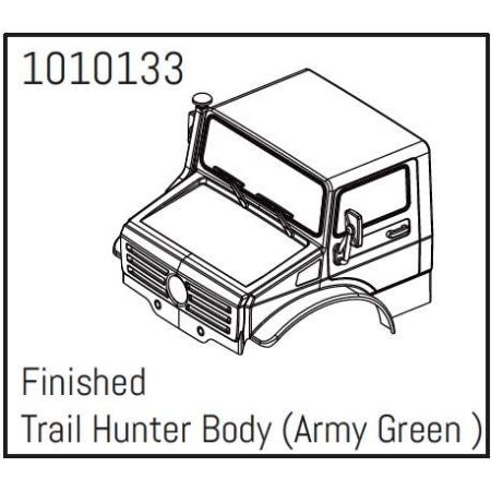 Absima T-Hunter PC Body Set (army green) - PRO Crawler 1:18