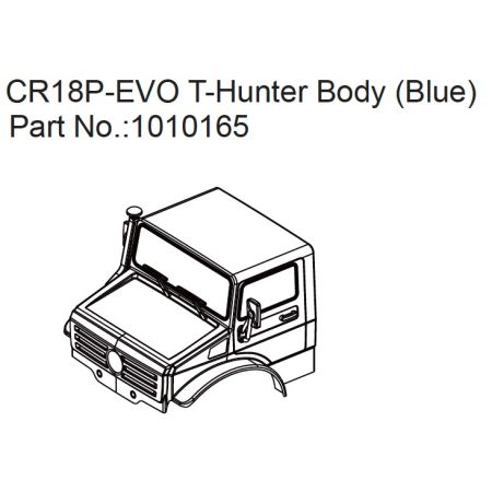 Absima T-Hunter PC Body (blue) - EVO 1:18